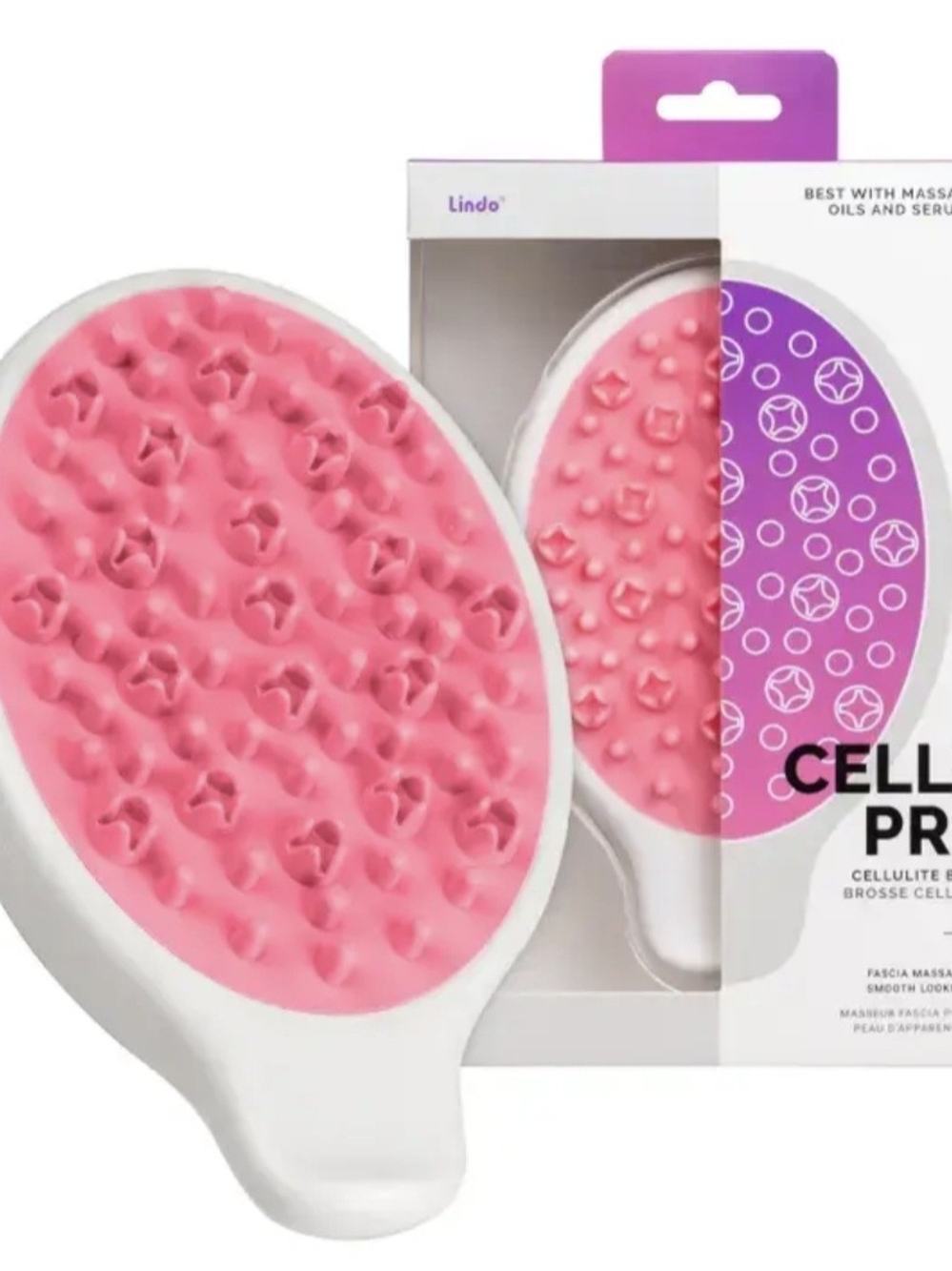 Lindo Pink Massage Cellulite Brush